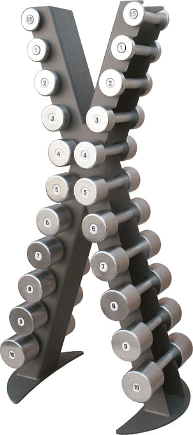 33840-X-Line-dumbbell-rack-with-a-set-of-chrome-dumbbells-0.5--10-kg-afbeelding-1