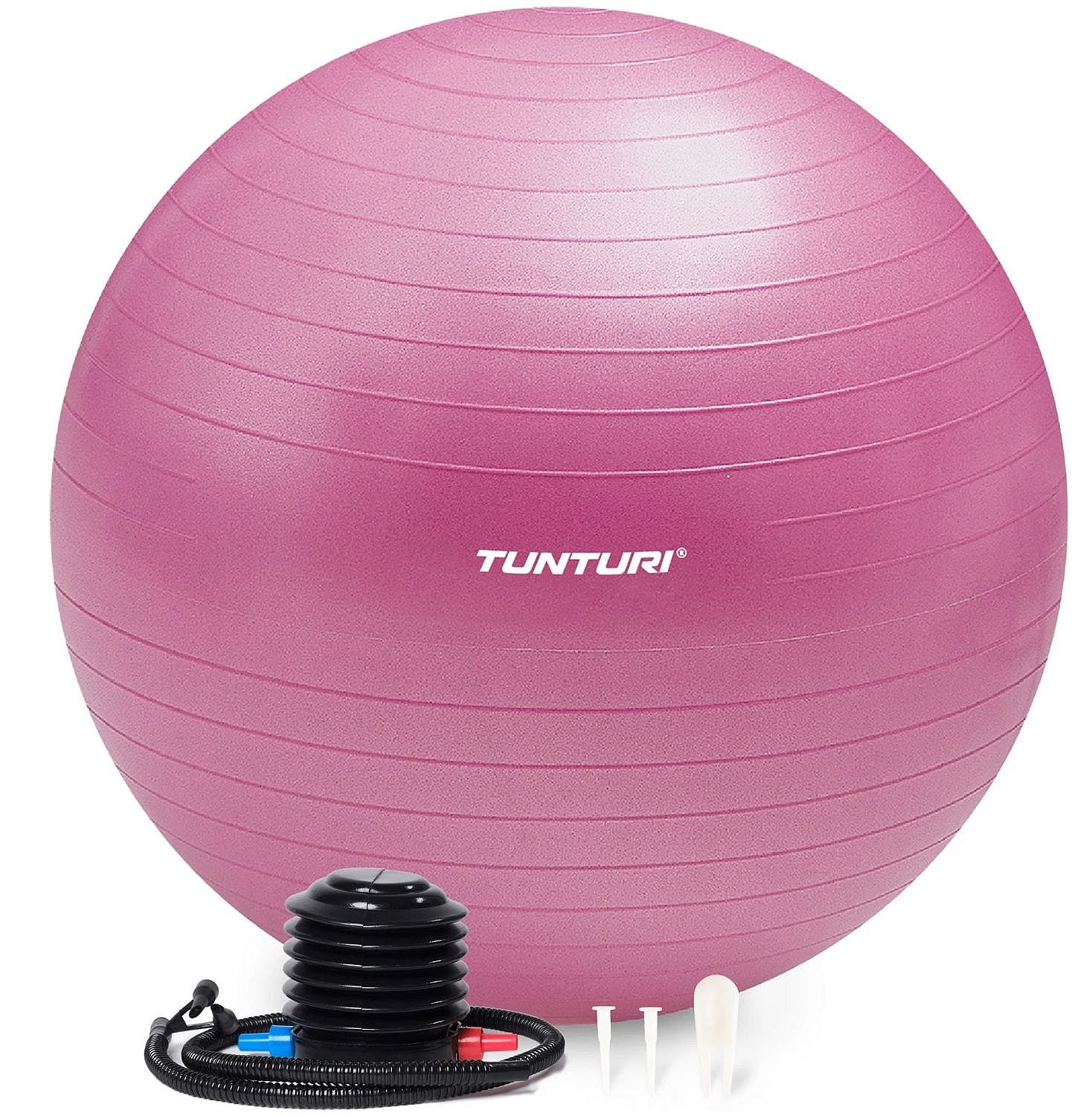 105249-Tunturi-fitnessbal-anti-burst-inclusief-pomp-paars-afbeelding-1
