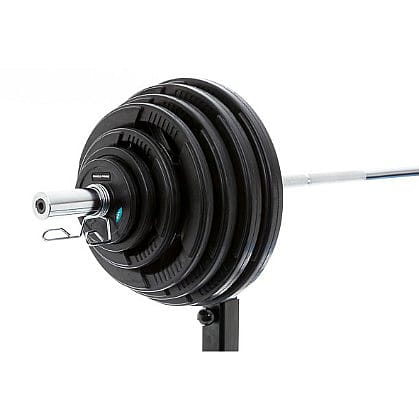 19144-Muscle-Power-Olympische-halterschijf-20-kg-met-handgrepen-rubber-overtrokken-50-mm-zwart-afbeelding-2