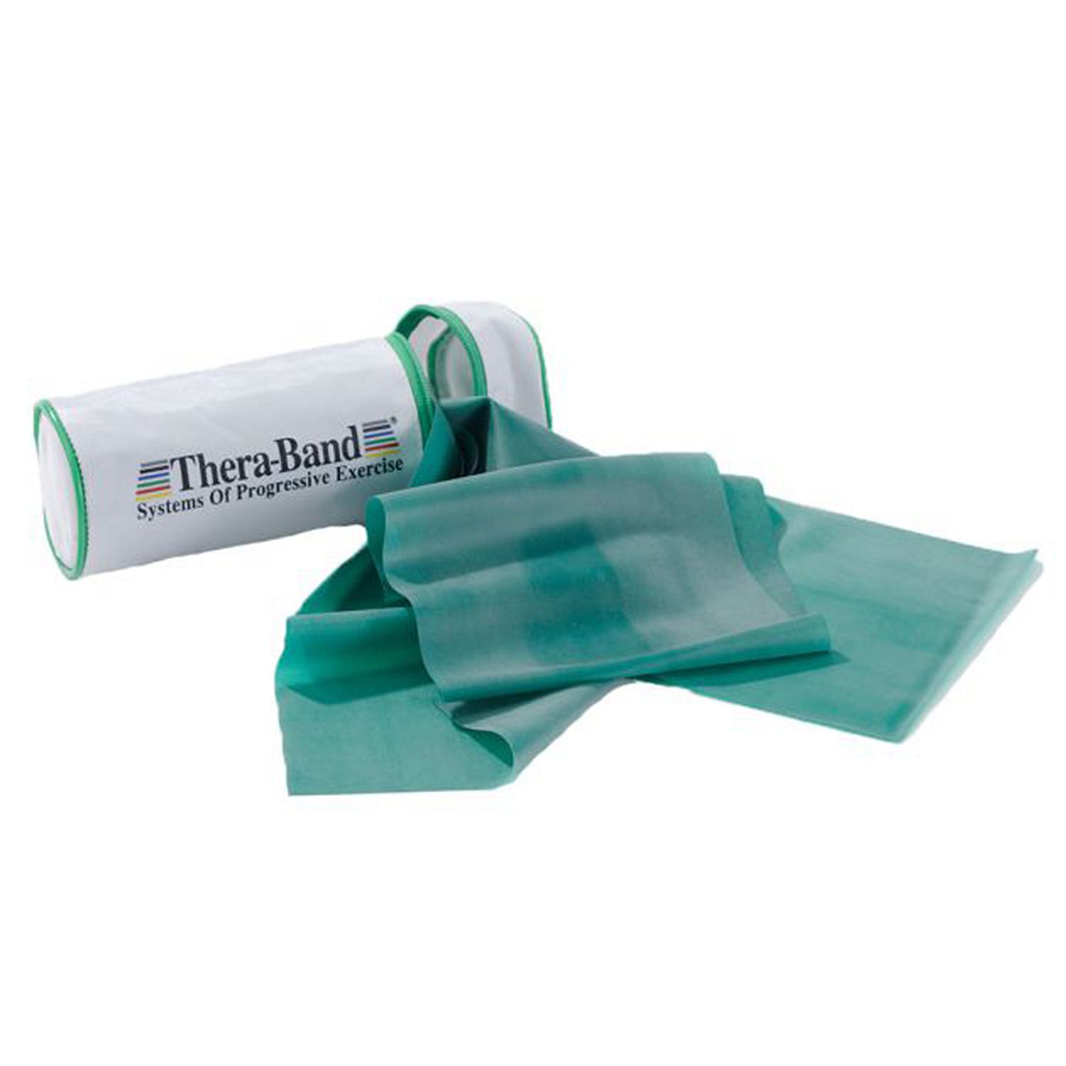 66343-Thera-band-2.5-meter-in-tasje-groen-zwaar-afbeelding-1