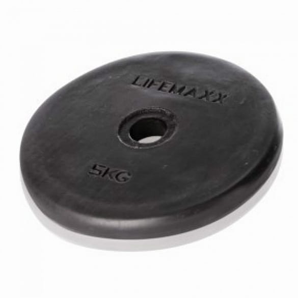 16063-Lifemaxx-rubberen-halterschijf-1-kg---30-mm-afbeelding-1