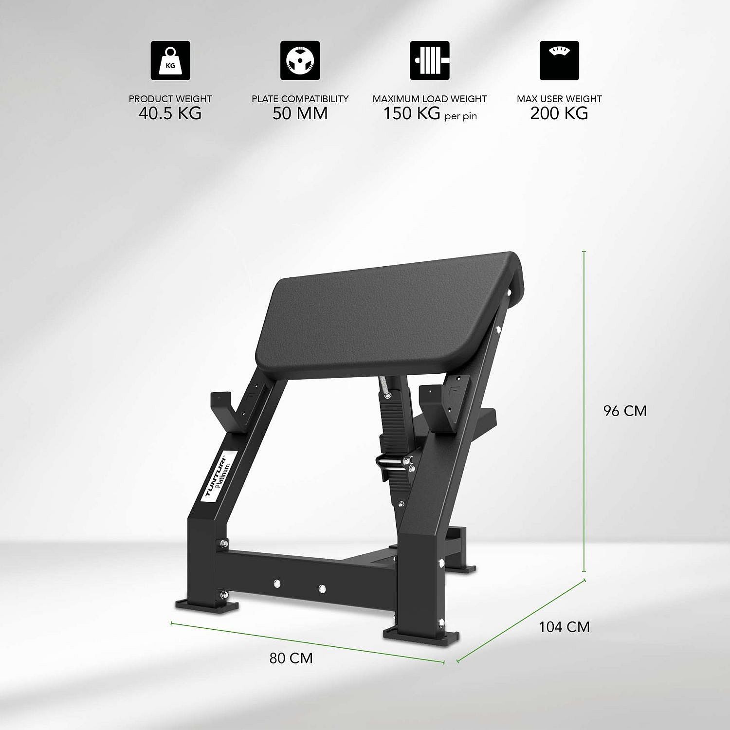 121703-Tunturi-Platinum-Preacher-Curl-Plate-Loaded-afbeelding-6