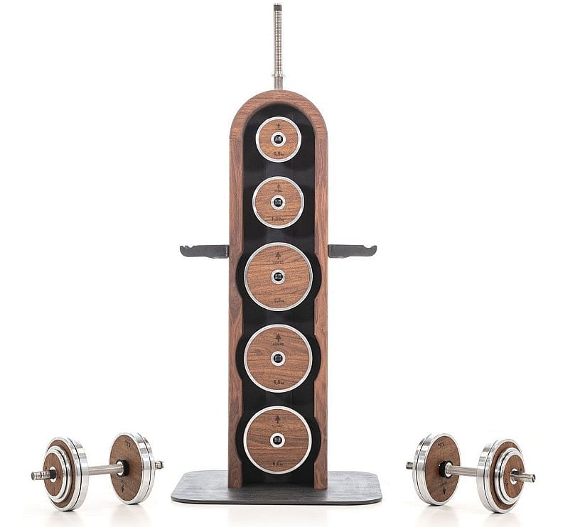 95360-NOHrD-Weight-Plate-Tower-set-Walnoothout-afbeelding-1