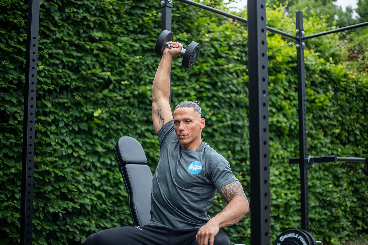 102748-Muscle-Power-ronde-rubber-Dumbbells-4-kg-afbeelding-3