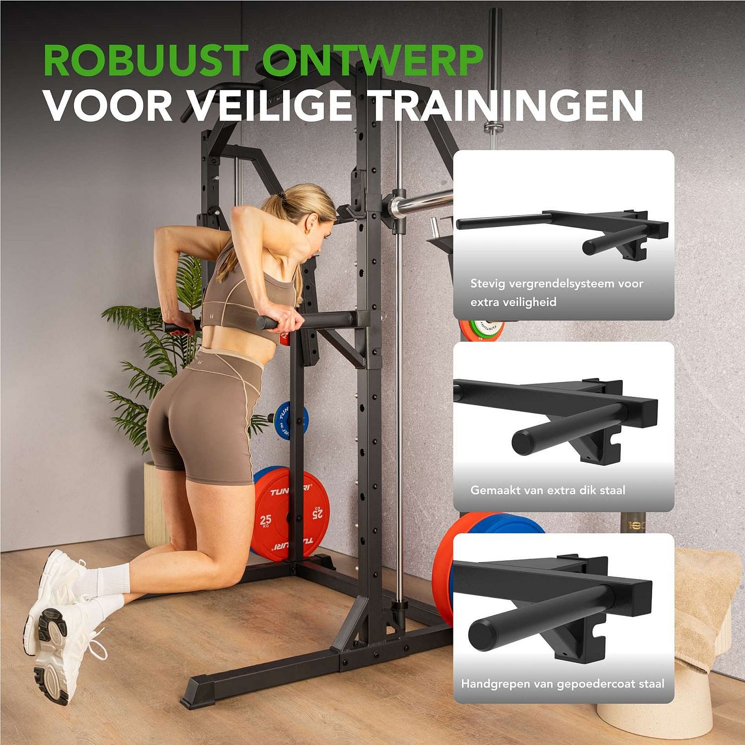 121688-Tunturi-PR60-Power-Rack---Dip-Attachment-afbeelding-3