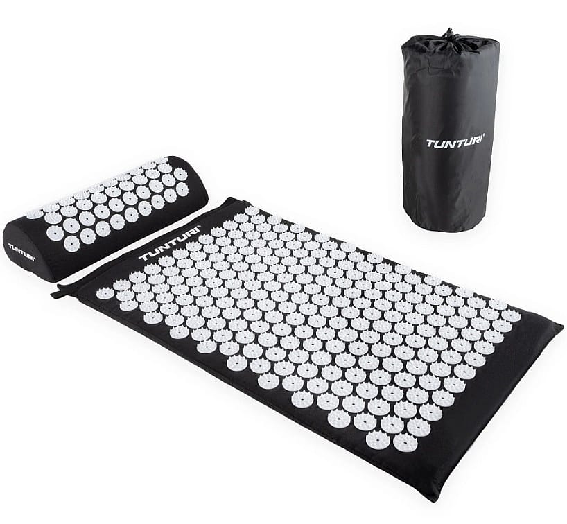 95747-Tunturi-Spijkermat---Acupressuur-mat-en-kussen-zwart-afbeelding-1