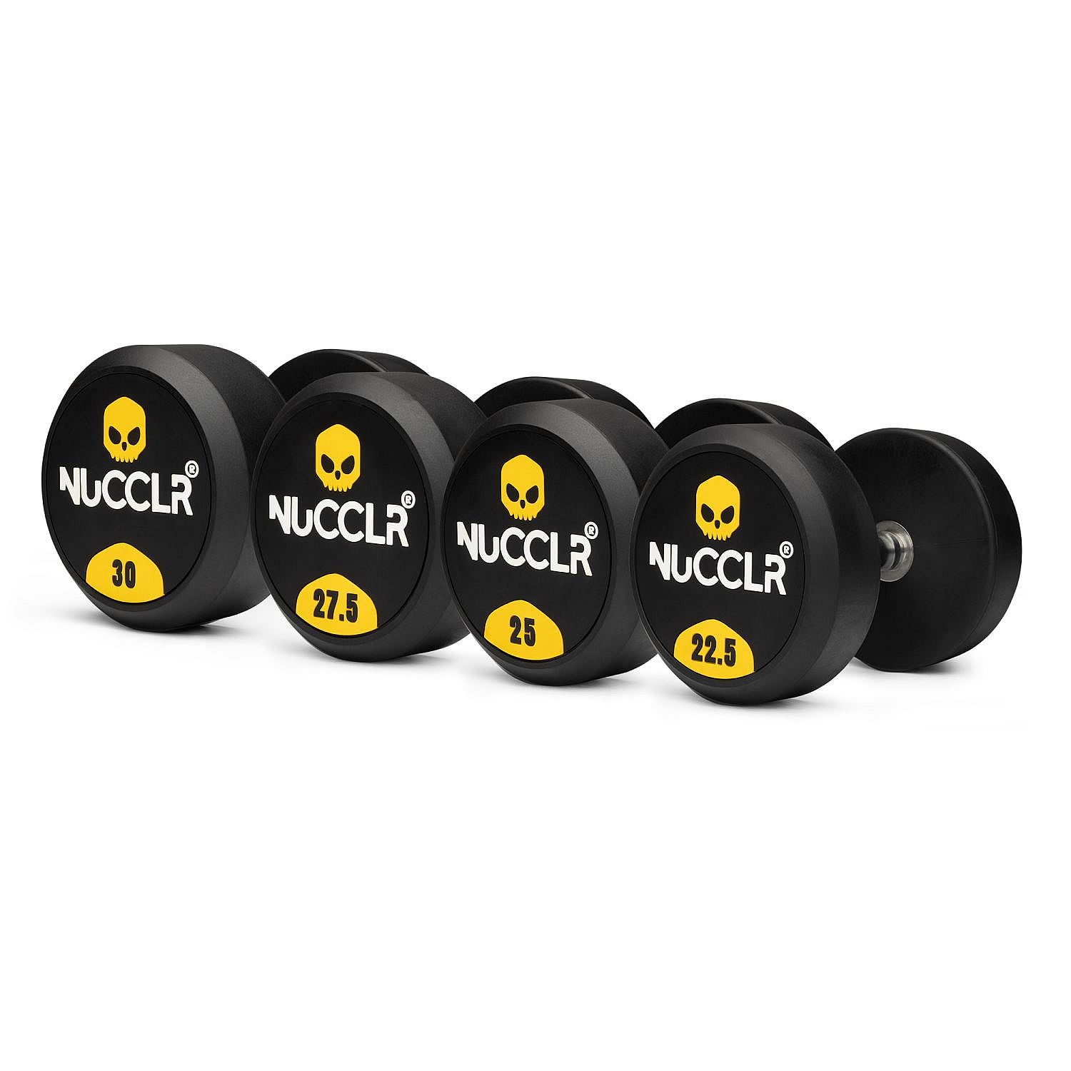 108005-NUCCLR-rubber-dumbbell-set-22.5-30-KG-afbeelding-1