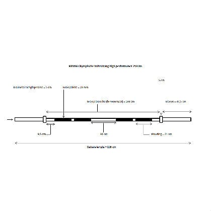 19246-Muscle-Power-Olympische-halterstang-50-mm-218-CM-High-Performance-chroom-MP816-afbeelding-3