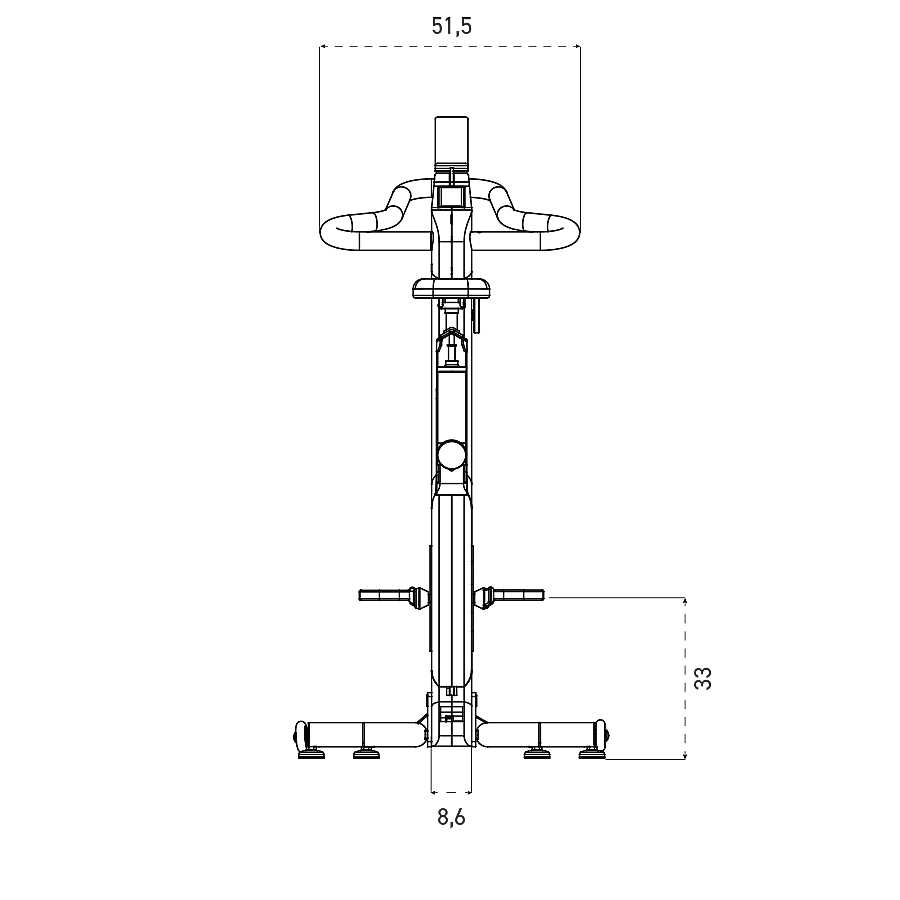 74004-NOHrD-Bike-V2-Spinningbike-Walnoothout-afbeelding-5