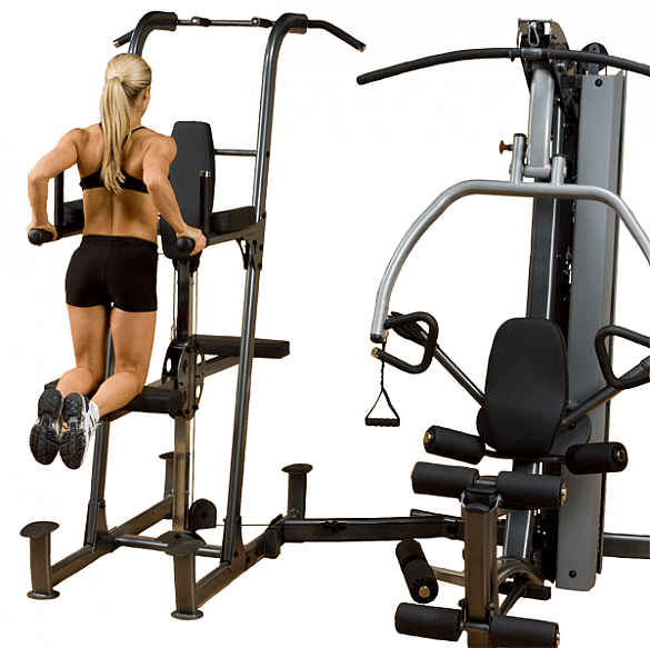 35558-Body-Solid-Fusion-600-krachtstation-met-Weight-assisted-dip-and-pull-up-station-afbeelding-1