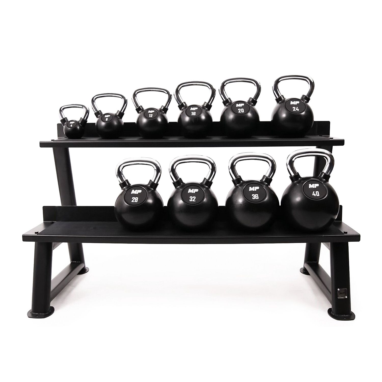 30397-Muscle-Power-Kettlebell-Rubber---Chrome-20-KG-MP1304-afbeelding-2