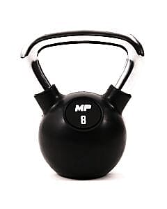 30394-Muscle-Power-Kettlebell-Rubber---Chrome-8-KG-MP1304-afbeelding-1