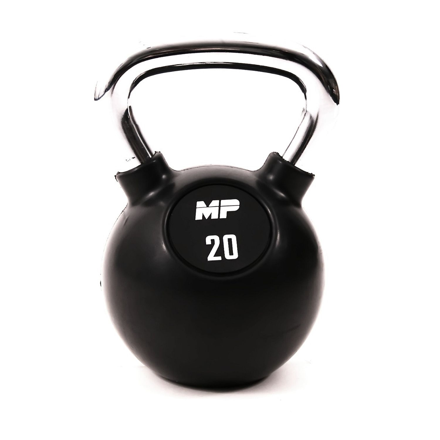 30397-Muscle-Power-Kettlebell-Rubber---Chrome-20-KG-MP1304-afbeelding-1