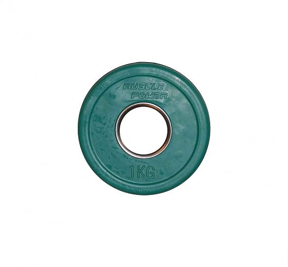 30432-Muscle-Power-Fractional-Plate-1-KG-Groen-MP8006-afbeelding-1