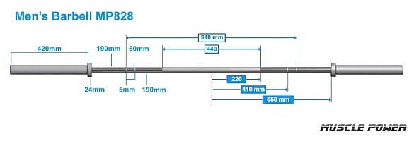 30205-Muscle-Power-Olympische-Crossfit-Bar-50-mm-220-CM-MP828-afbeelding-7