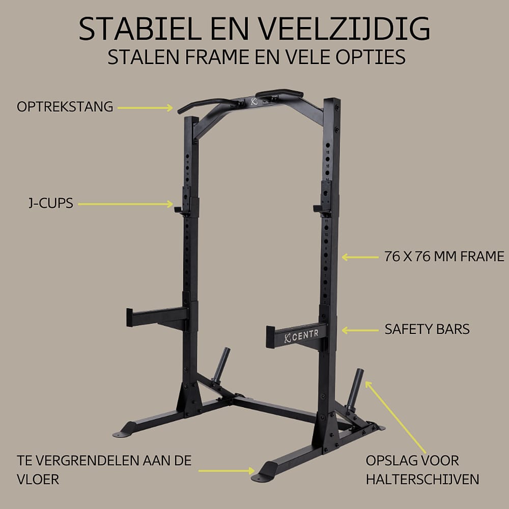 99414-Centr-Half-Rack---Squat-Rack-met-Pull-Up-Bar-afbeelding-5
