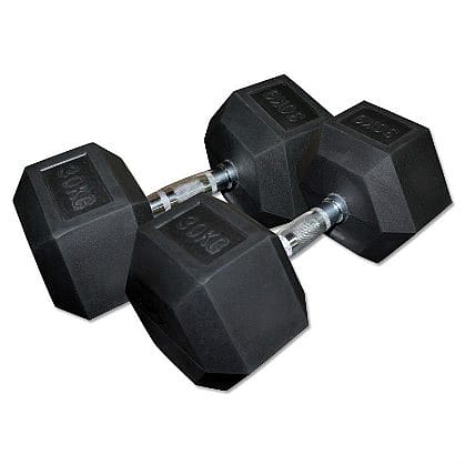 15895-Lifemaxx-Hexagon-Dumbbellset-2-x-20-kg-afbeelding-2