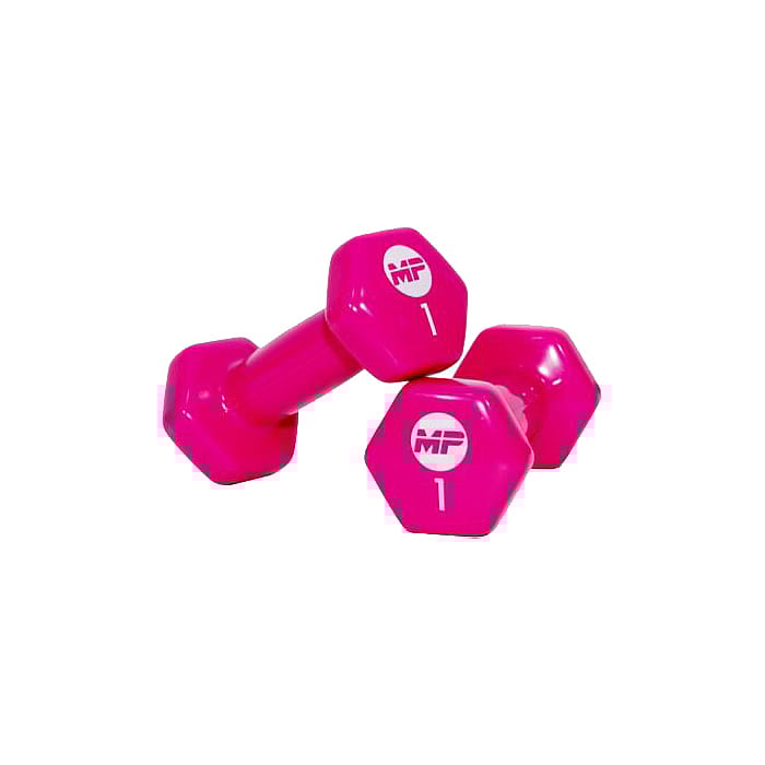 83114-Muscle-Power-Vinyl-Dumbbellset-2-x-1-kg-roze-afbeelding-1