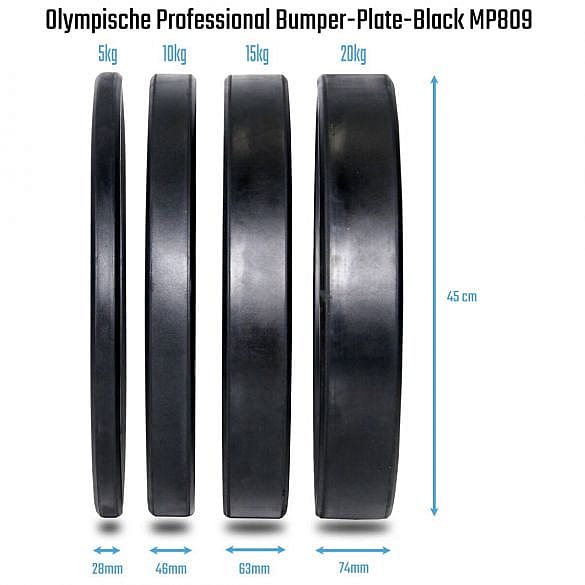 75747-Muscle-Power-olympische-bumper-plate-50-mm-10-kg-zwart-afbeelding-3