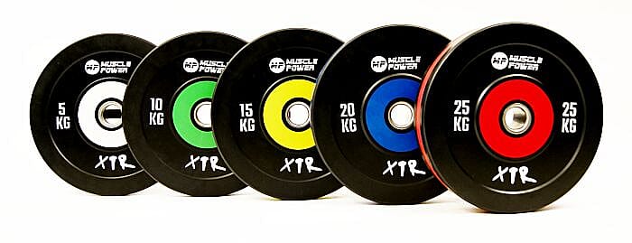 84086-Muscle-Power-Olympische-Bumper-plate-pro-50-mm-20-kg-afbeelding-1