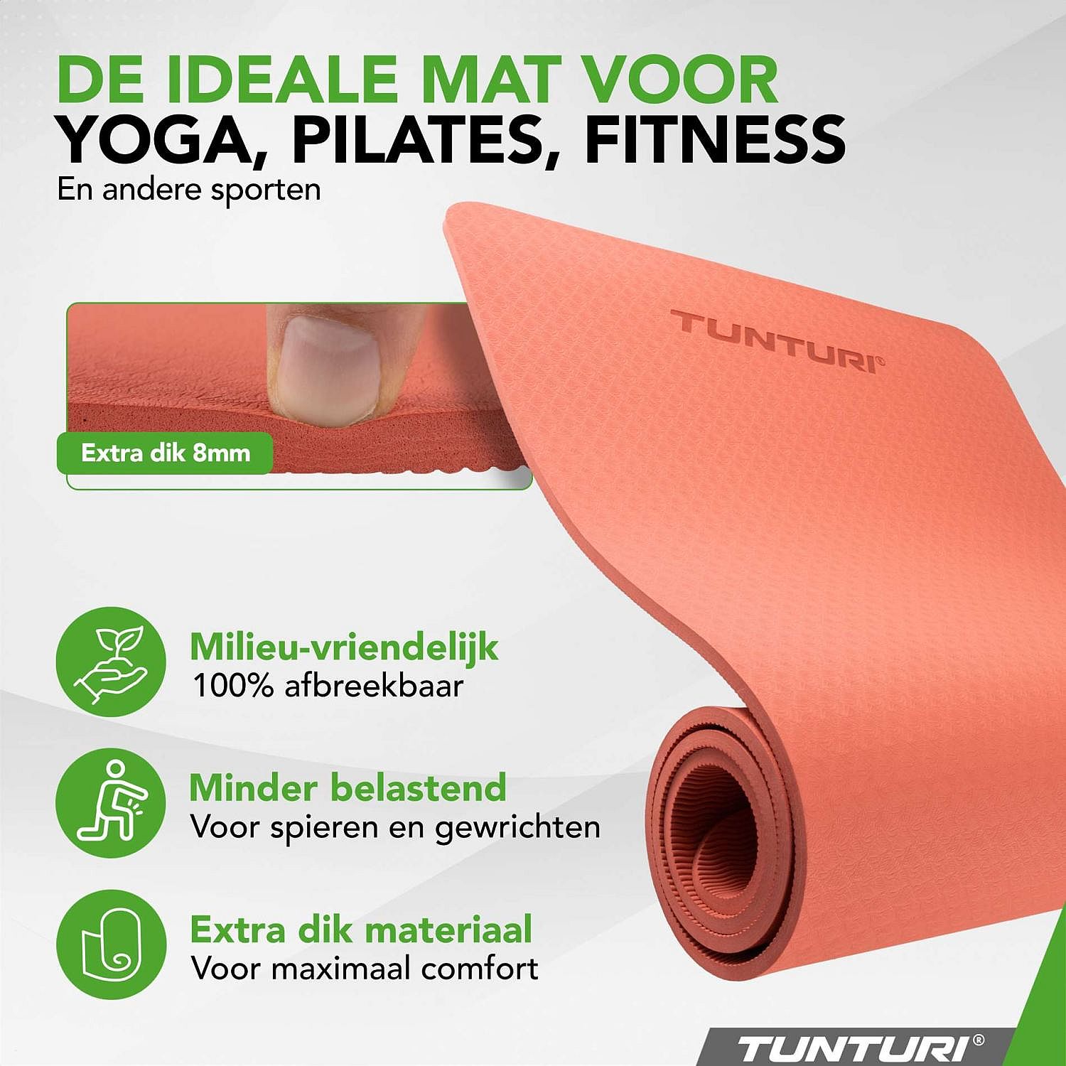 95752-Tunturi-Yogamat-8MM-Oranje-afbeelding-2