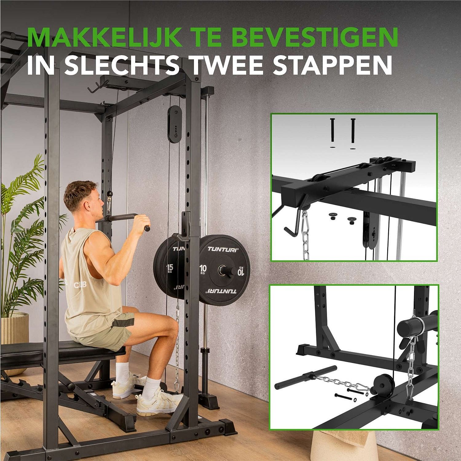 121676-Tunturi-PR60-Power-Rack---Pulley-Attachment-afbeelding-5