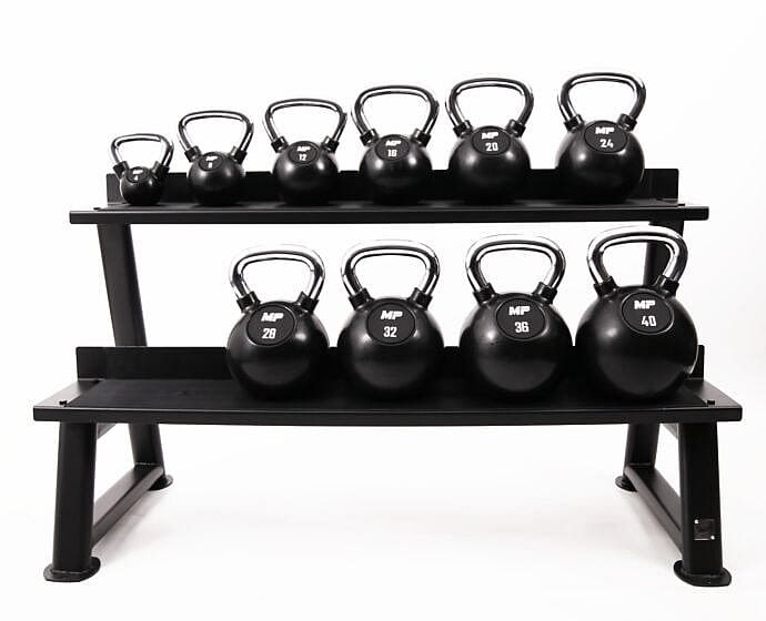 30393-Muscle-Power-Kettlebell-Rubber---Chrome-4-KG-MP1304-afbeelding-2