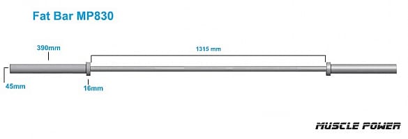 29641-Muscle-Power-halterstang-Fat-Bar-Axle-Bar-MP830-afbeelding-4