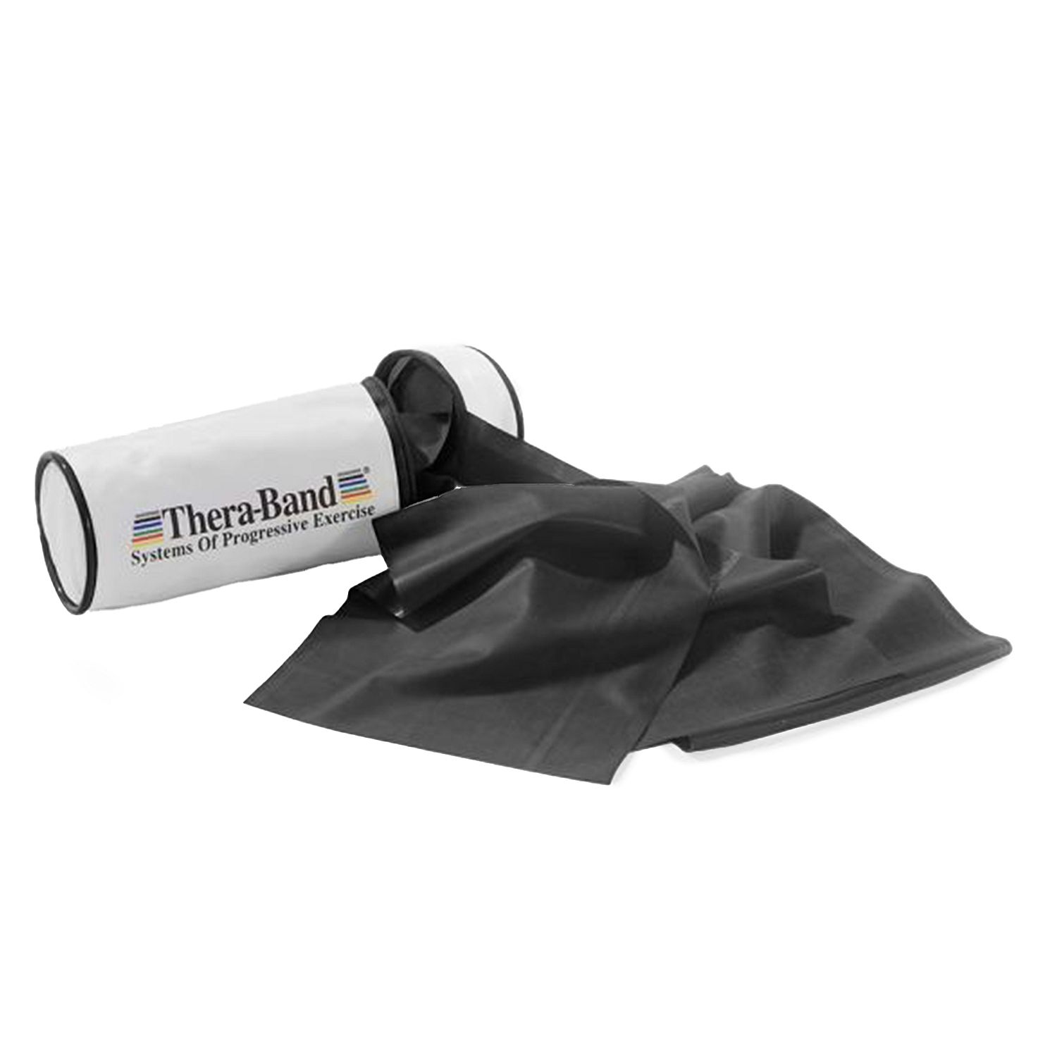 80341-Thera-band-2.5-meter-in-tasje-zwart-speciaal-zwaar-afbeelding-1