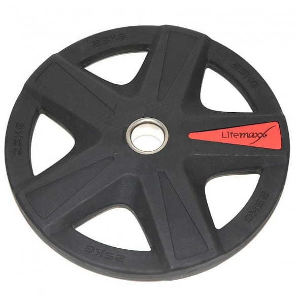 19669-Lifemaxx-Rubberen-Halterschijf-5-grip-25-kg-afbeelding-1