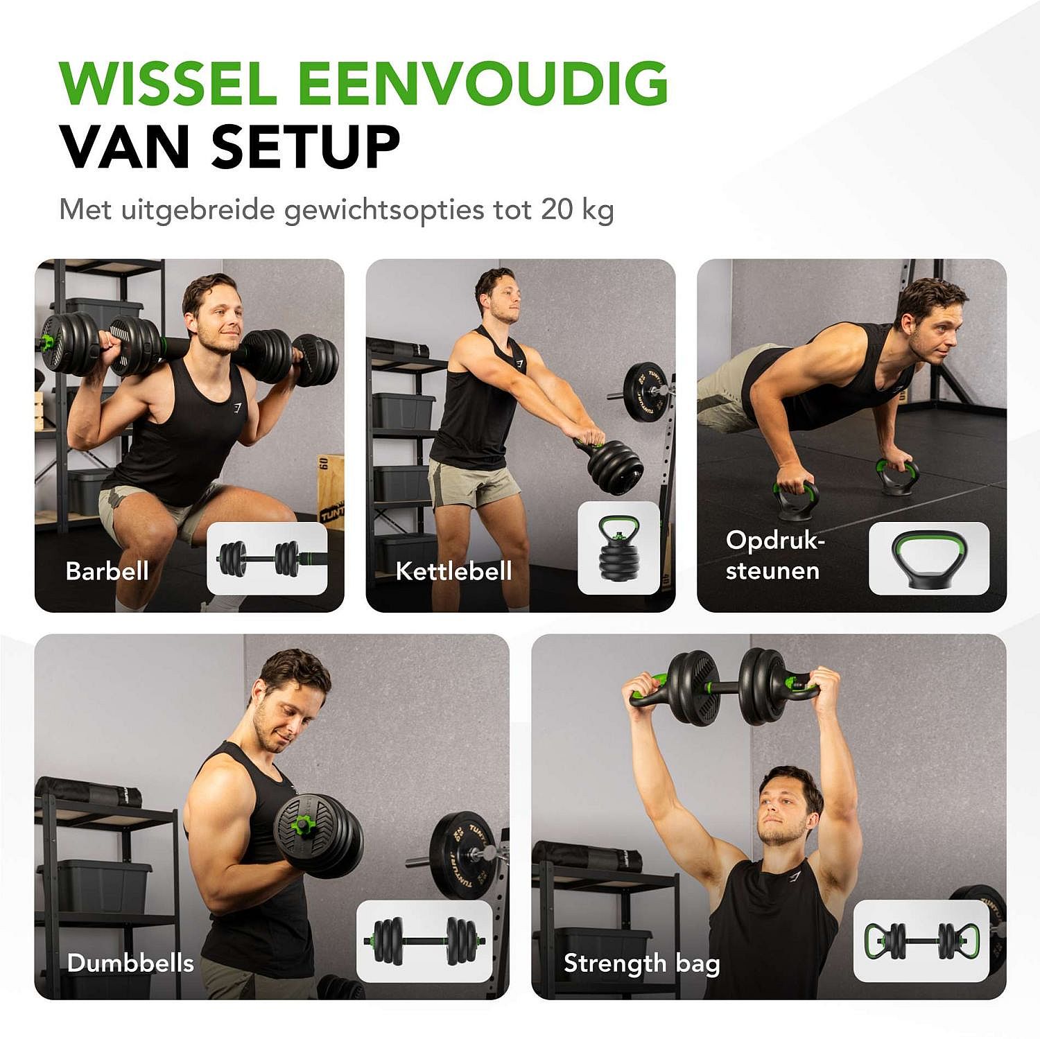 113691-Tunturi-Vinyl-halter-en-dumbbell-set-20-kg-afbeelding-3