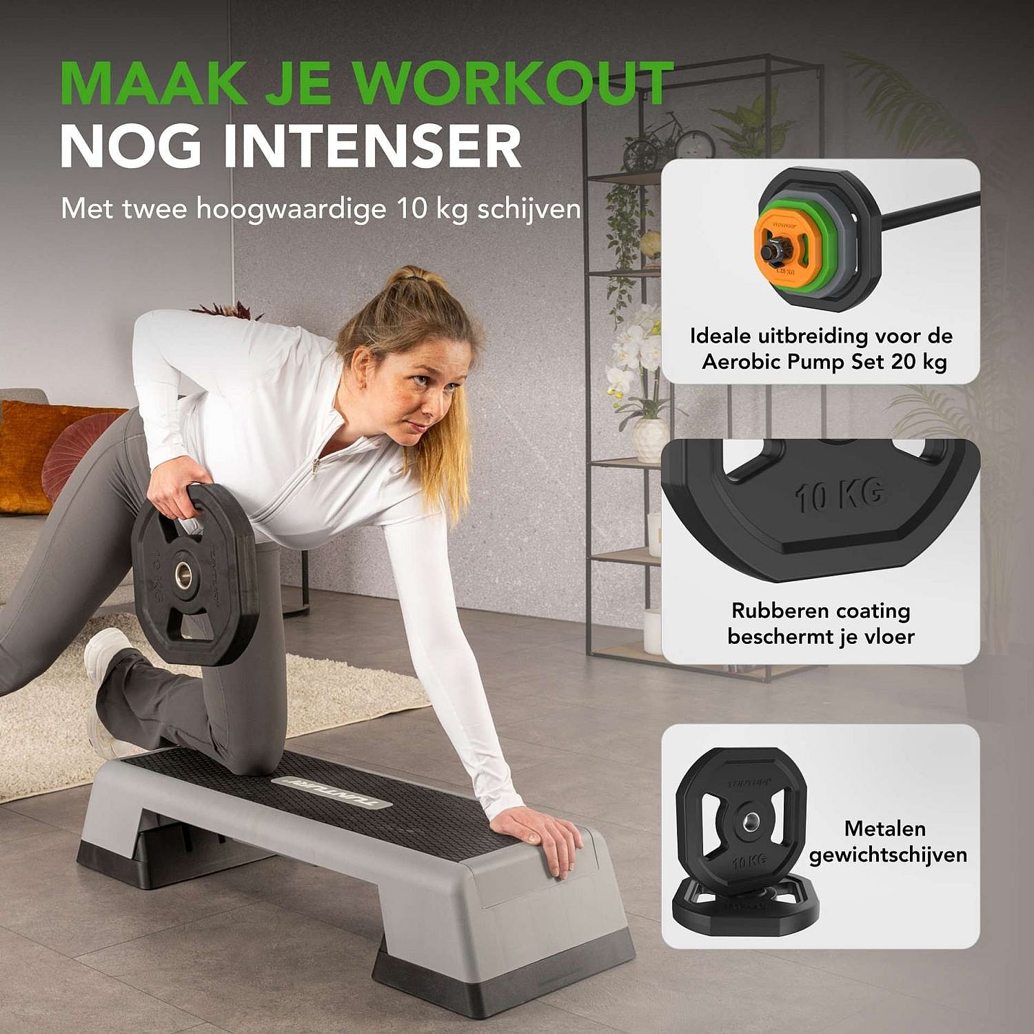 113946-Tunturi-Aerobic-Pump-Schijvenset-2x10-kg-afbeelding-3