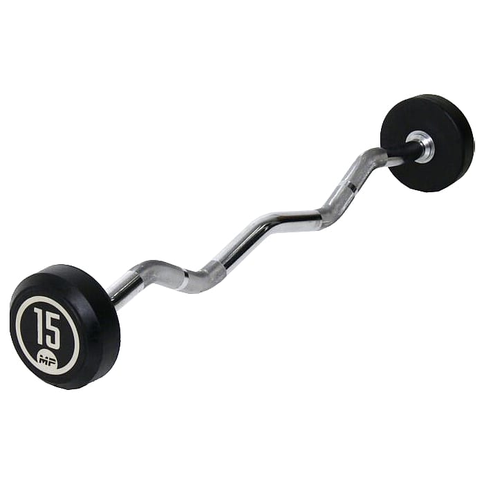 83167-Muscle-Power-Rubber-vaste-curl-halterstang-15-kg-afbeelding-1