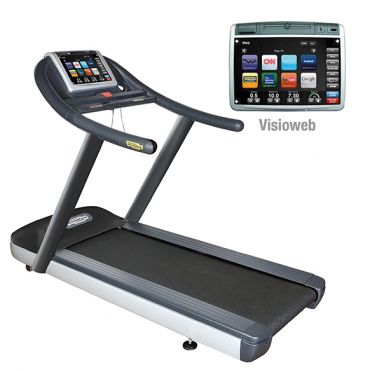 TechnoGym loopband Jog Now Excite+ 700 Visioweb zwart gebruikt