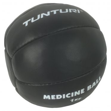 Tunturi Medicine ball Kunstleer 1 kg zwart 