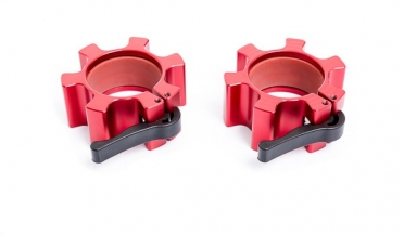 Muscle Power Olympische Alu Collar Set Rood MP843