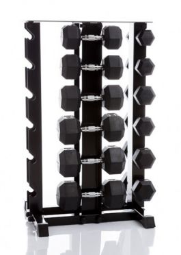 Muscle Power Verticaal Dumbbellrek Heavy Zwart voor 24 dumbbells MP939
