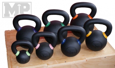 Muscle Power Gietijzeren Kettlebell met Poedercoating 8 KG MP1303 