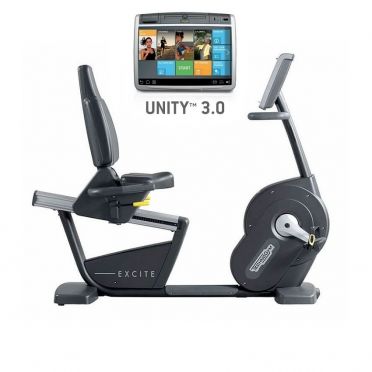 TechnoGym ligfiets Excite+ New Recline 700 Unity 3.0 zwart gebruikt