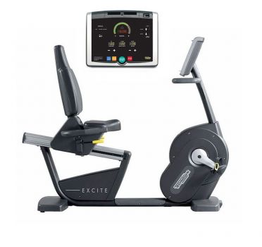 TechnoGym ligfiets Recline Excite+ 500i zwart gebruikt