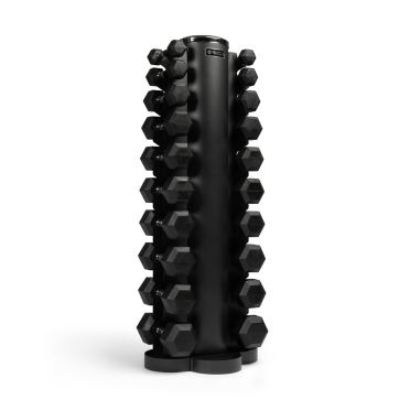NUCCLR dumbbell tower + hexa dumbbellset 1-10 KG 