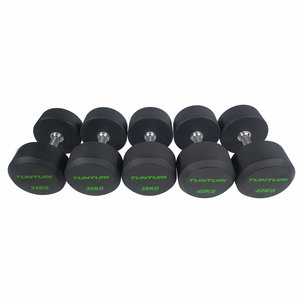 Tunturi Pro PU dumbells 34-42 kg set 