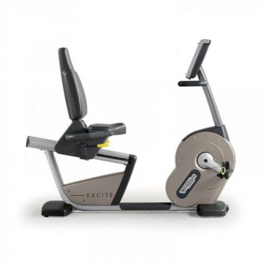 TechnoGym ligfiets Recline Excite+ 700i zilver gebruikt