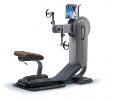 TechnoGym Armfiets Top Excite 700i.e classic zilver met LCD TV gebruikt