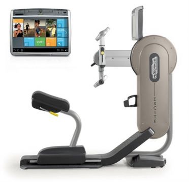 TechnoGym Armfiets Excite+ Top 700 Unity zilver gebruikt