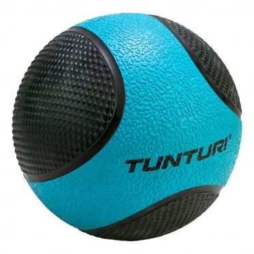 Tunturi Medicine ball 4 kg blauw/zwart 