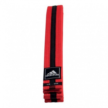 Adidas taekwondo Poomsae band rood/zwart