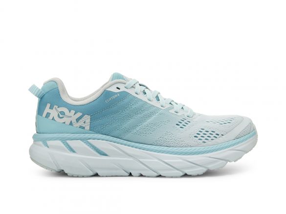 Hoka One One Clifton 6 hardloopschoenen blauw/grijs dames 1102873-ASWB