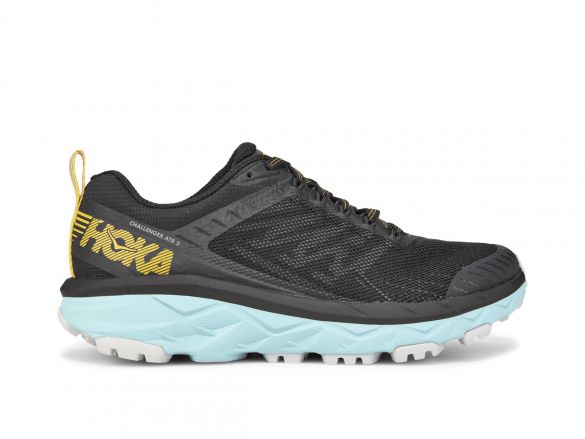 Hoka One One Challenger ATR 5 wide hardloopschoenen antraciet/blauw dames 1104096-AASN