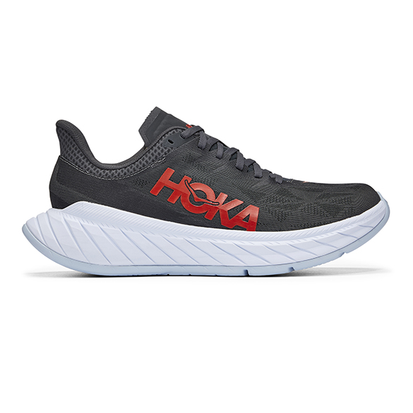 Hoka One One Carbon X 2 hardloopschoenen zwart/rood heren 1113526-DSFS